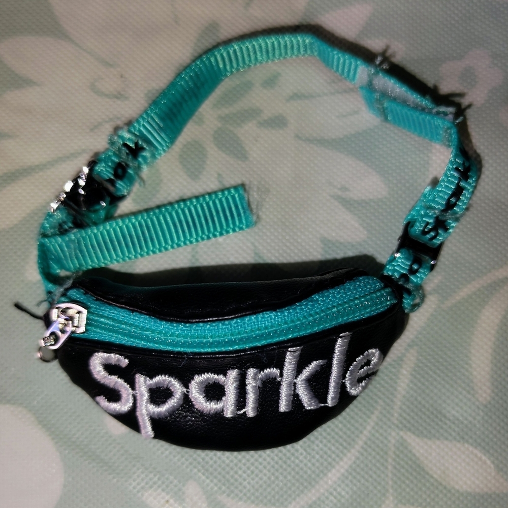 Rainbow High Turquoise/Blk Fanny Pack For Dolls